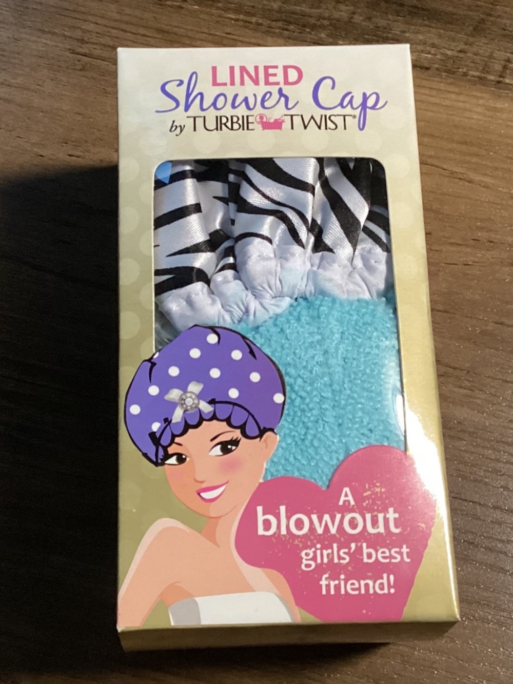 Turbie Twist Lined Shower Cap NEW